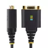 StarTech.com 1ft (30cm) USB nullmodemi jadaadapteri kaabel, COM-säilitus, FTDI, USB-A - DB9 RS232, vahetatavad DB9 mutrid/kruvid, Windows/macOS/Linux