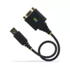StarTech.com 1ft (30cm) USB nullmodemi jadaadapteri kaabel, COM-säilitus, FTDI, USB-A - DB9 RS232, vahetatavad DB9 mutrid/kruvid, Windows/macOS/Linux