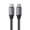 USB-C ja USB-C kaabel Satechi ST-TCC2MM — 2 m, must/hall, 0,48 Gbit/s
