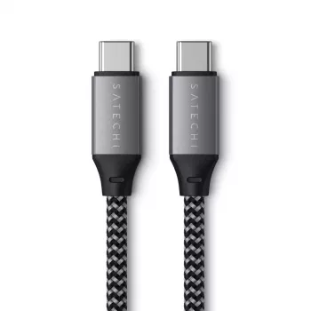 USB-C ja USB-C kaabel Satechi ST-TCC2MM — 2 m, must/hall, 0,48 Gbit/s