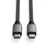 USB-C ja USB-C kaabel Satechi ST-TCC2MM — 2 m, must/hall, 0,48 Gbit/s