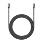 USB-C ja USB-C kaabel Satechi ST-TCC2MM — 2 m, must/hall, 0,48 Gbit/s