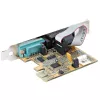 StarTech.com 2-pordiline PCI Express jadakaart, kahe pordiga PCIe RS232-le (DB9) jadakaart, 16C1050 UART, standardsed või madala profiiliga kronsteinid, COM-säilitus, Windowsile ja Linuxile