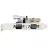StarTech.com 2-pordiline PCI Express jadakaart, kahe pordiga PCIe RS232-le (DB9) jadakaart, 16C1050 UART, standardsed või madala profiiliga kronsteinid, COM-säilitus, Windowsile ja Linuxile