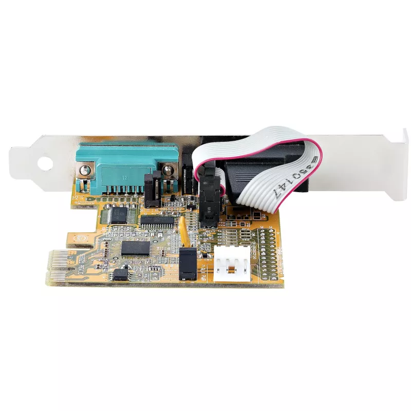 StarTech.com 2-pordiline PCI Express jadakaart, kahe pordiga PCIe RS232-le (DB9) jadakaart, 16C1050 UART, standardsed või madala profiiliga kronsteinid, COM-säilitus, Windowsile ja Linuxile