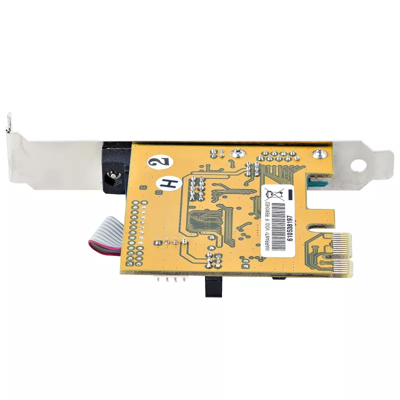 StarTech.com 2-pordiline PCI Express jadakaart, kahe pordiga PCIe RS232-le (DB9) jadakaart, 16C1050 UART, standardsed või madala profiiliga kronsteinid, COM-säilitus, Windowsile ja Linuxile