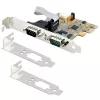 StarTech.com 2-pordiline PCI Express jadakaart, kahe pordiga PCIe RS232-le (DB9) jadakaart, 16C1050 UART, standardsed või madala profiiliga kronsteinid, COM-säilitus, Windowsile ja Linuxile