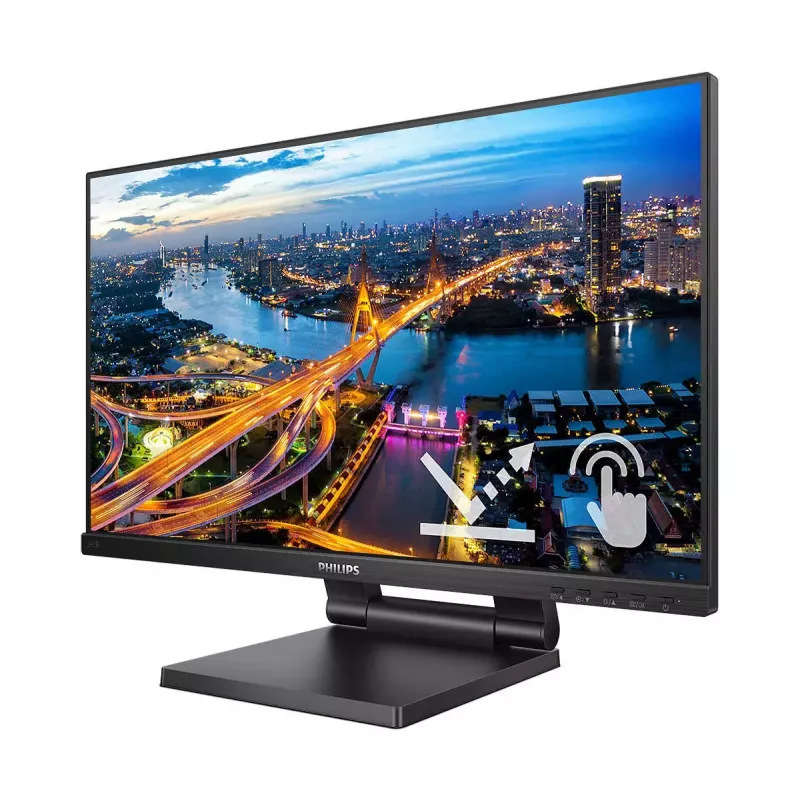 Philips 242B1TC/00 arvutimonitor 60,5 cm (23,8 tolli) 1920 x 1080 pikslit Full HD LED puuteekraaniga must