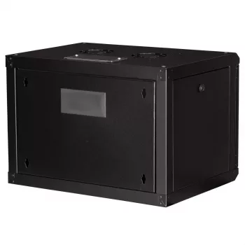 ROLINE 19-tolline seinale kinnitatav kapp Pro 7U, 600x450 mm LxS, must, võtmelukk, IP20