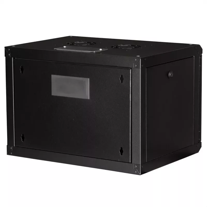 ROLINE 19-tolline seinale kinnitatav kapp Pro 7U, 600x450 mm LxS, must, võtmelukk, IP20