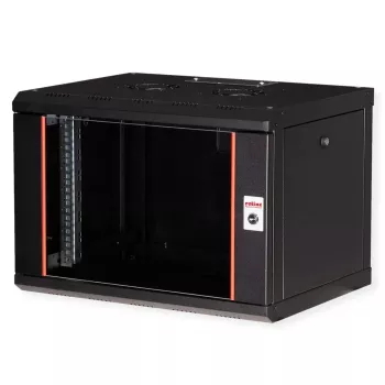 ROLINE 19-tolline seinale kinnitatav kapp Pro 7U, 600x450 mm LxS, must, võtmelukk, IP20