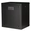 Seinale kinnitatav 19-tolline riiul ROLINE Pro 12U, 600x450 mm, must, võtmelukk, IP20