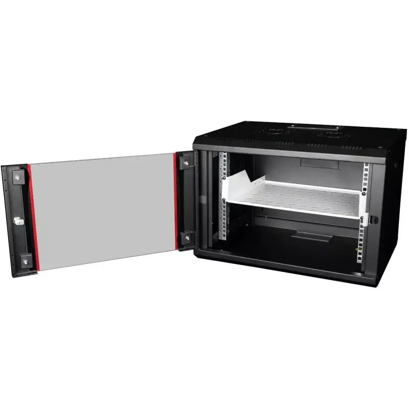 Rack shelf ROLINE 19-inch 2 U 350 T 25kg load capacity hall