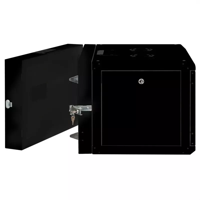 Seinale paigaldatav rack ROLINE Pro 7U 600x600 WxD kaheosaline pööratav must, IP20, 50 kg