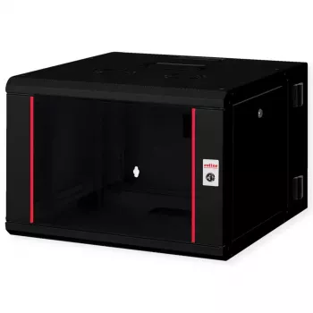 Seinale paigaldatav rack ROLINE Pro 7U 600x600 WxD kaheosaline pööratav must, IP20, 50 kg