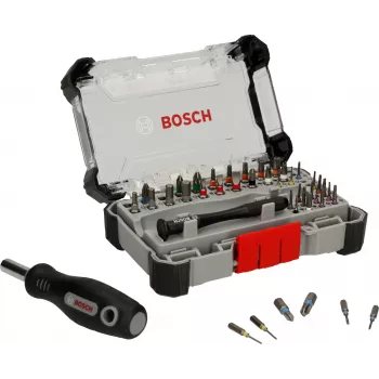 Kruvikeeramisotsakute komplekt Bosch PB SDB 42 osa — täppis- ja standardotsakud