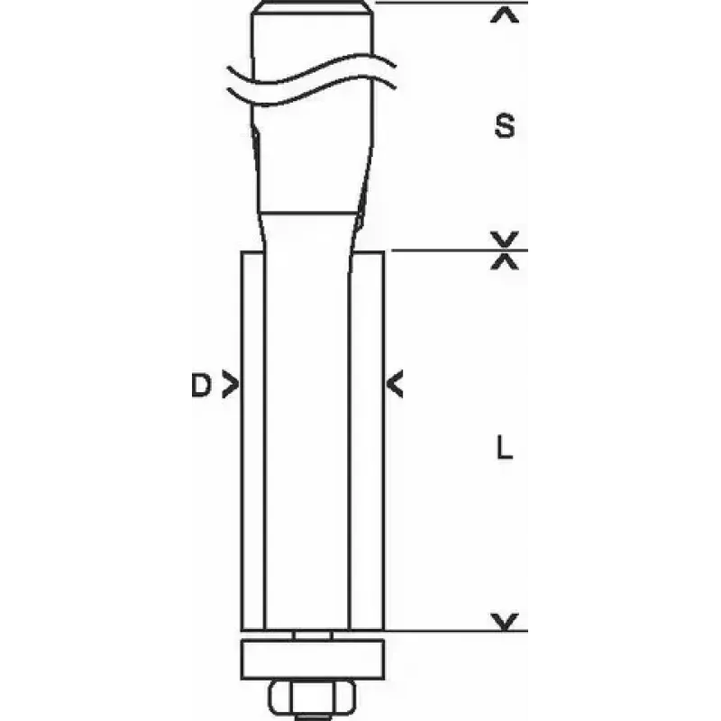 Bosch 2 608 628 346 ruuteritera Laminaadi trimmitera 1 tk