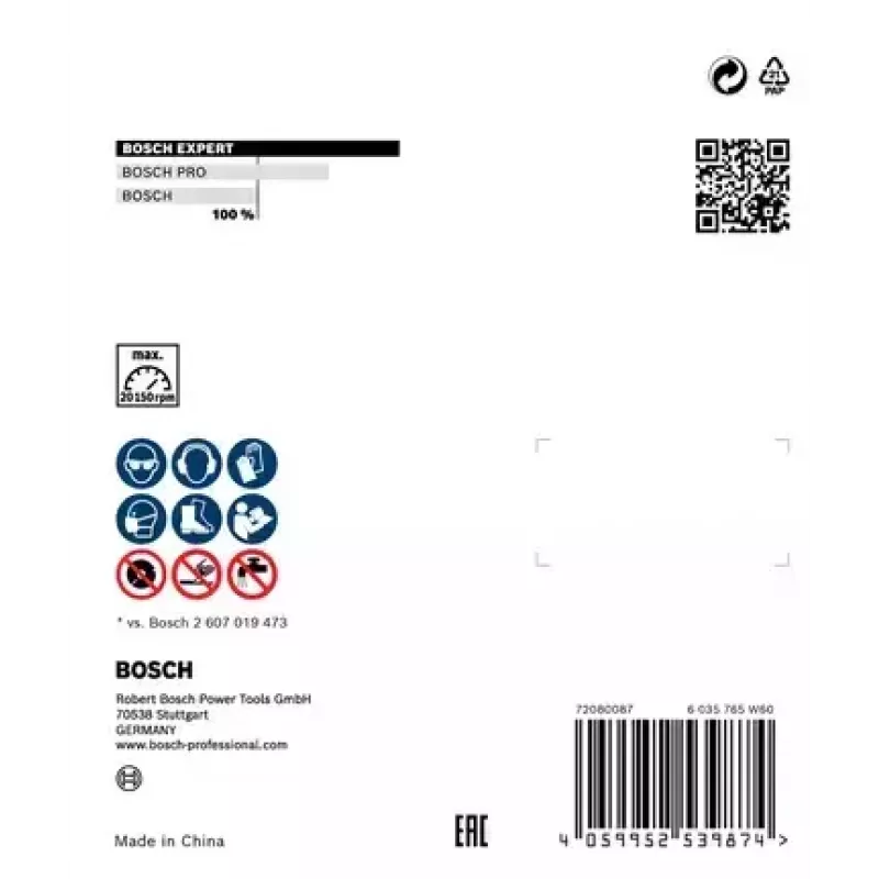 Bosch 2 608 900 652 pöörleva tööriista lihvimis-/lihvimistarvik Plaat, Keraamika, Kivi Lõikeketas