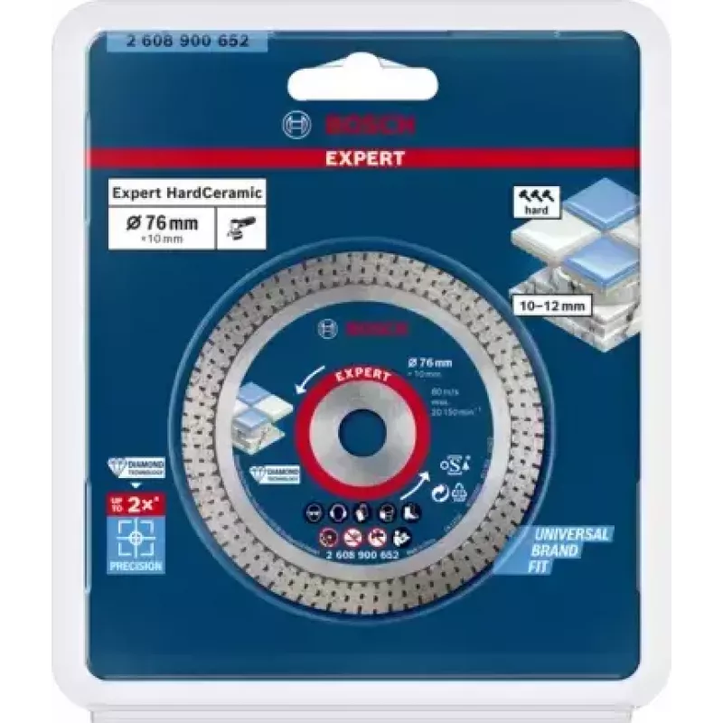 Bosch 2 608 900 652 pöörleva tööriista lihvimis-/lihvimistarvik Plaat, Keraamika, Kivi Lõikeketas