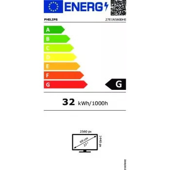 Philips 5000 seeria 27E1N5600HE/00 arvutimonitor 68,6 cm (27 tolli) 2560 x 1440 pikslit Quad HD LCD must