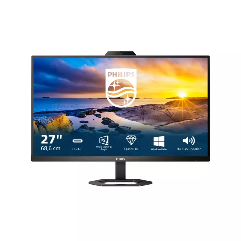 Philips 5000 seeria 27E1N5600HE/00 arvutimonitor 68,6 cm (27 tolli) 2560 x 1440 pikslit Quad HD LCD must