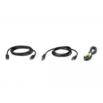 KVM-kaabel ATEN 2L-7D02UDPX3 1,8 m USB DisplayPort