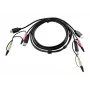 ATEN HDMI KVM kaabel 1,8m, 1.8 m, HDMI, Must, HDMI, USB A, 2 x 3.5mm, HDMI, USB B, 2 x 3.5mm, Isane
