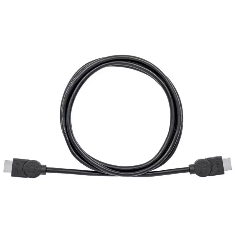 HDMI-kaabel Manhattan HDMM2MHS 2 m, isane-isane, must