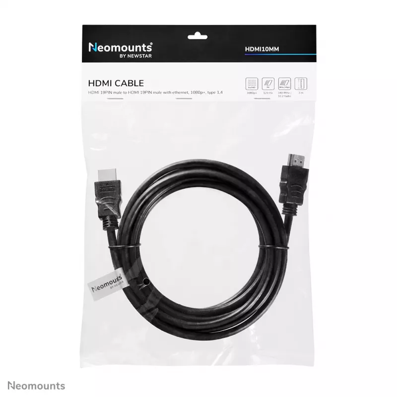 Neomounts HDMI10MM HDMI-kaabel – 3 meetrit