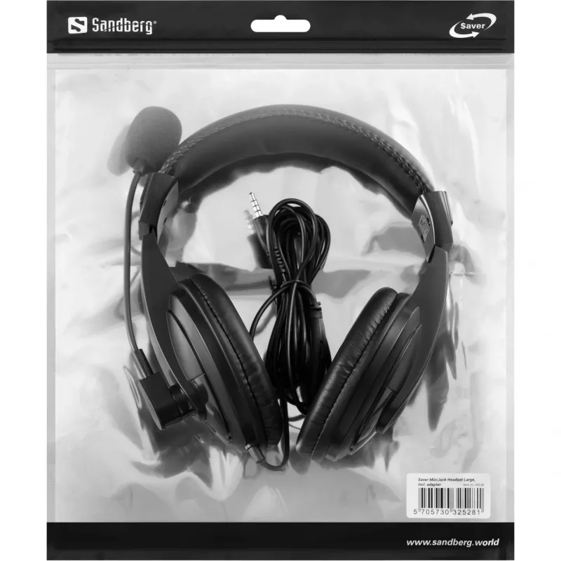 Peakomplekt Sandberg Saver MiniJack Headset Large