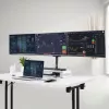 StarTech.com kolmikmonitorilauale kuni kolmele 27-tollisele ekraanile, VESA 75x75/100x100, tööriistavaba käte reguleerimine, C-klamber/läbiviigukinnitus, vedruga abistatud käed