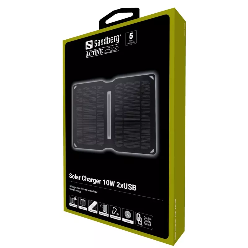Sandberg Solar Charger 10W 2xUSB Outdoor Universal Must