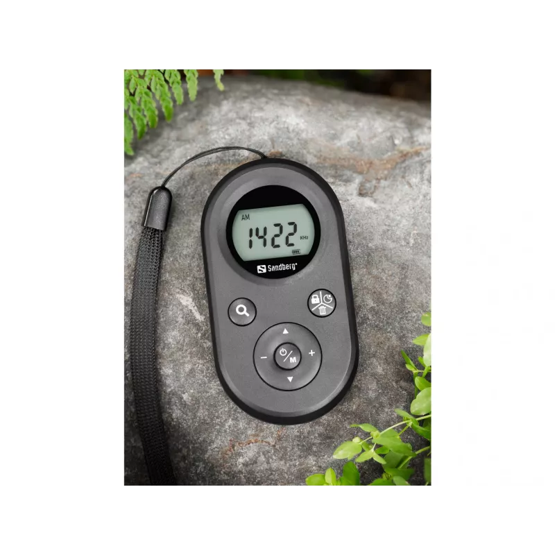 Sandberg Pocket Radio FM+AM laetav, kaasaskantav, AM, FM, 76 - 108 MHz, 522-1710KHz (9KHz) / 520-170KHz (10KHz), merevaigukollane, 3,5 mm
