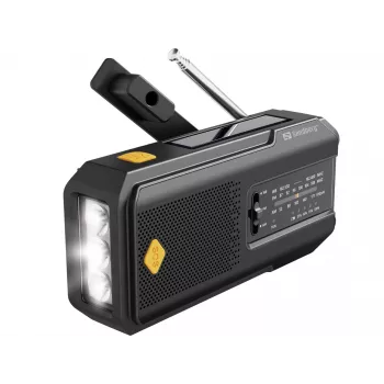 Sandberg Survivor Radio All-in-1 2000, kaasaskantav, AM, FM, 87–180 MHz, 520–1710 kHz, 3 W, analoog
