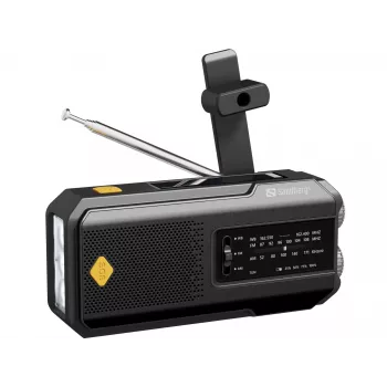 Sandberg Survivor Radio All-in-1 2000, kaasaskantav, AM, FM, 87–180 MHz, 520–1710 kHz, 3 W, analoog