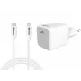 Vahelduvvoolulaadija Sandberg 20W USB-C + Lightning 1M kiirlaadimine, valge