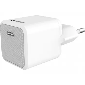 Vahelduvvoolulaadija Sandberg 20W USB-C + Lightning 1M kiirlaadimine, valge