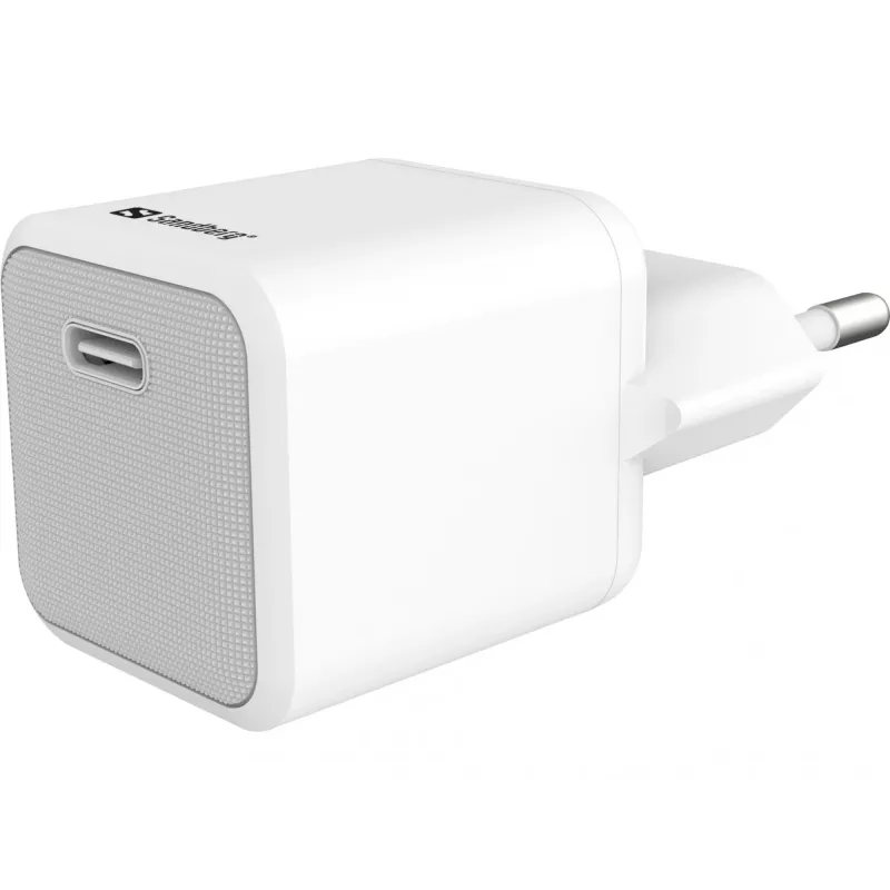 Vahelduvvoolulaadija Sandberg 20W USB-C + Lightning 1M kiirlaadimine, valge