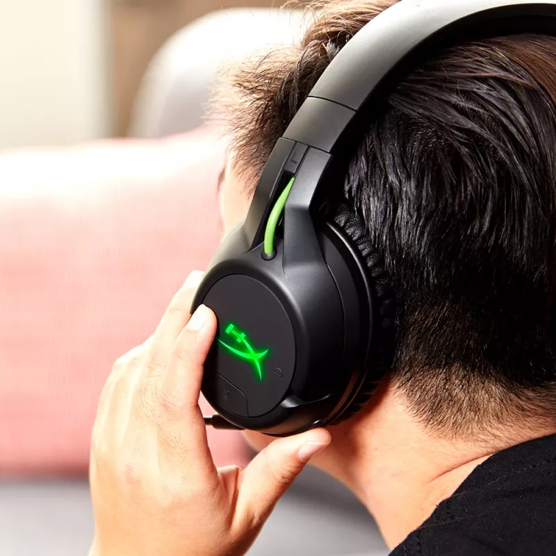 HyperX CloudX Flight - juhtmevaba mänguri peakomplekt (must-roheline) - Xbox
