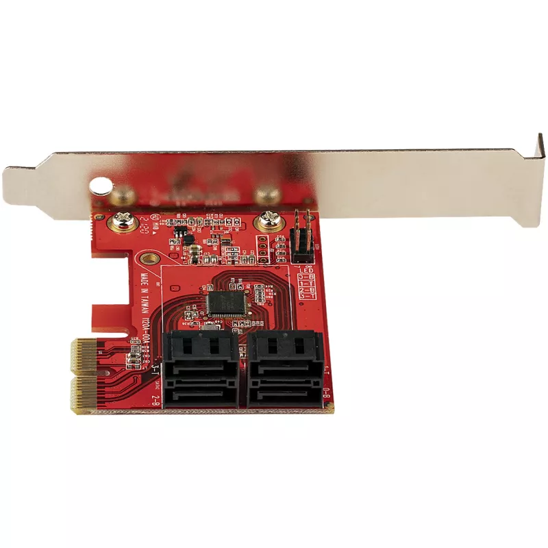 StarTech.com SATA PCIe kaart - 4 pordiga PCIe SATA laienduskaart - 6 Gbit/s - madalprofiilne klamber - virnastatud SATA pistikud - ASM1164 mitte-RAID - PCI Express SATA muundur
