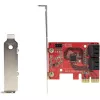 StarTech.com SATA PCIe kaart - 4 pordiga PCIe SATA laienduskaart - 6 Gbit/s - madalprofiilne klamber - virnastatud SATA pistikud - ASM1164 mitte-RAID - PCI Express SATA muundur