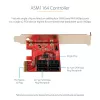 StarTech.com SATA PCIe kaart - 4 pordiga PCIe SATA laienduskaart - 6 Gbit/s - madalprofiilne klamber - virnastatud SATA pistikud - ASM1164 mitte-RAID - PCI Express SATA muundur
