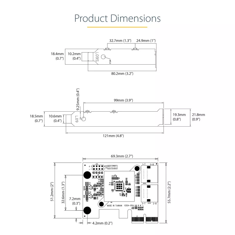 StarTech.com SATA PCIe kaart - 4 pordiga PCIe SATA laienduskaart - 6 Gbit/s - madalprofiilne klamber - virnastatud SATA pistikud - ASM1164 mitte-RAID - PCI Express SATA muundur
