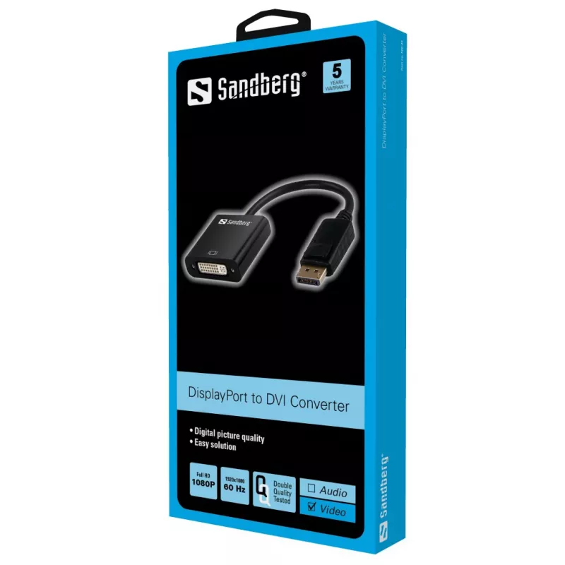 Adapter DisplayPort-DVI-le Sandberg