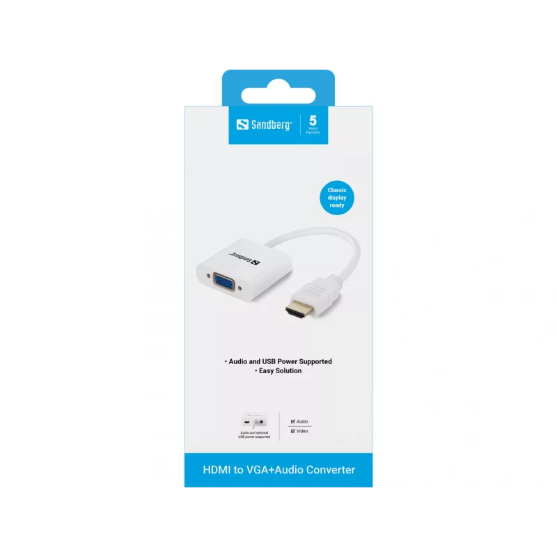HDMI-VGA+heliadapter Sandberg 508-77