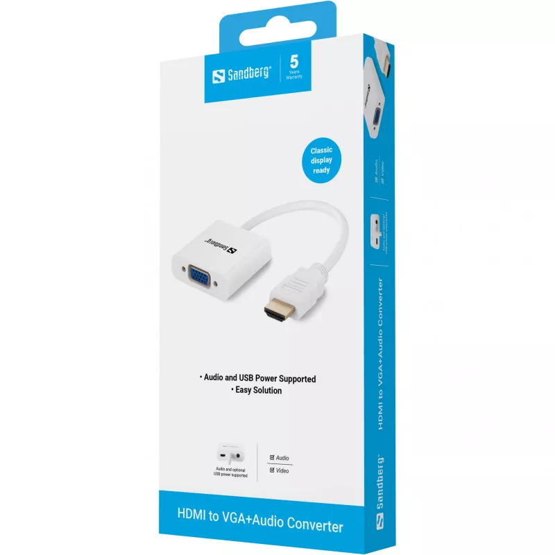HDMI-VGA+heliadapter Sandberg 508-77