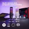 HyperX QuadCast S – USB-mikrofon (valge-hall) – RGB-valgustus