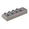 StarTech.com 4-pordiline isetoitega USB-C jaotur individuaalsete sisse-/väljalülititega, USB 3.0 5Gbps laiendusjaotur toiteplokiga, laua-/sülearvuti USB-C–USB-A jaotur, USB-tüüp C jaotur BC 1.2-ga