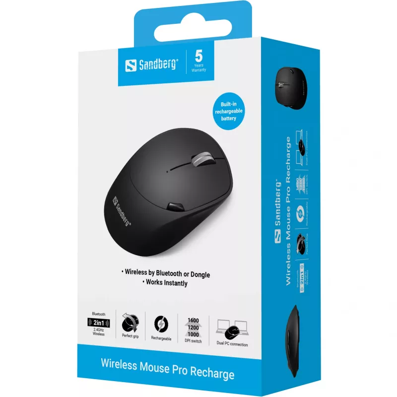 Hiir Sandberg Wireless hiir Pro Recharge RF Wireless + Bluetooth