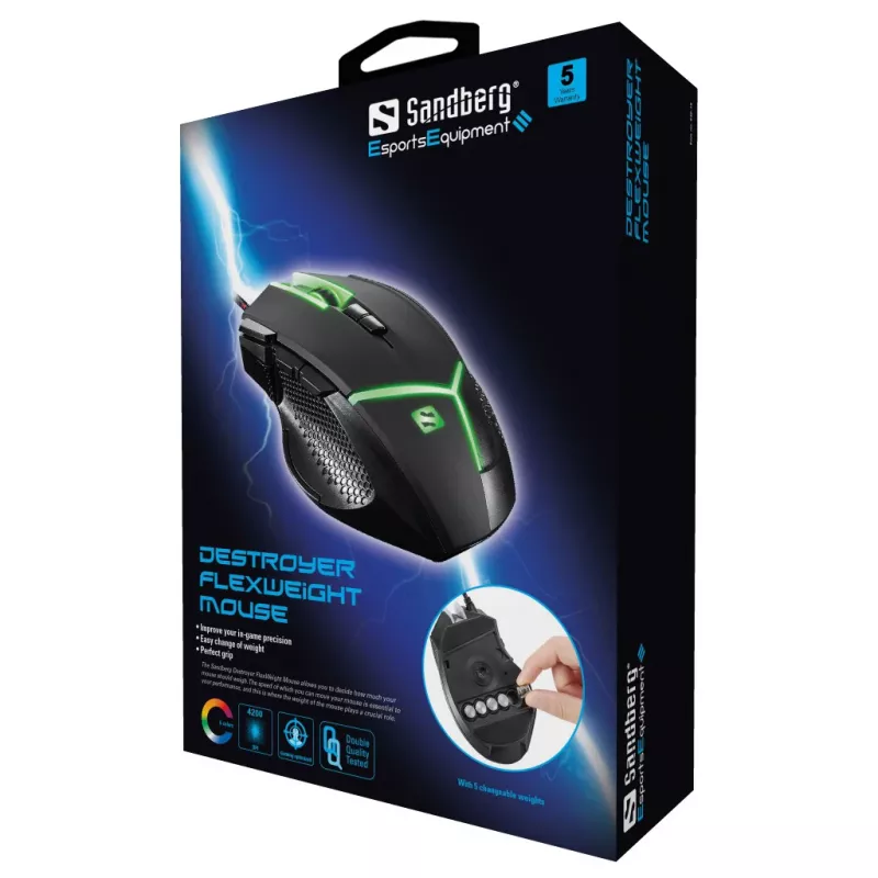 Hiir Sandberg Destroyer FlexWeight USB Type-A